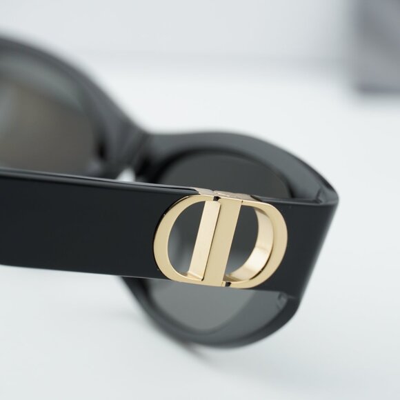 Dior 30MONTAIGNE S9U 10A0 Oval Sunglasses - Black/Grey main image 8